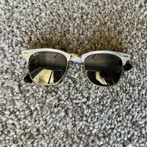 Silver Ray Ban clubmaster sunglasses